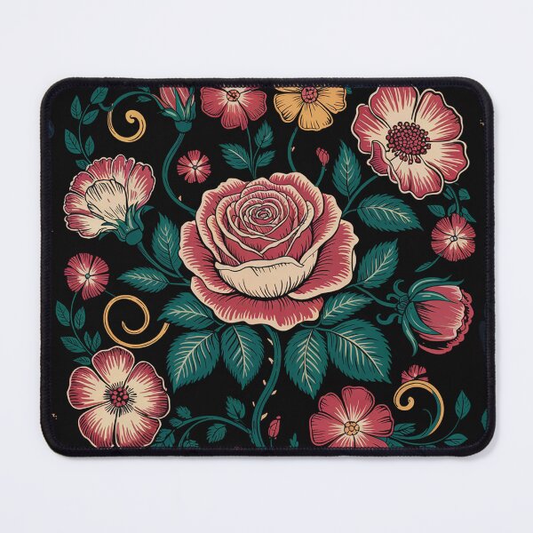 Item preview, floral pattern in neo-traditional style designed and sold by Lilashakti ⭐️ ⭐️ ⭐️ ⭐️ ⭐️.