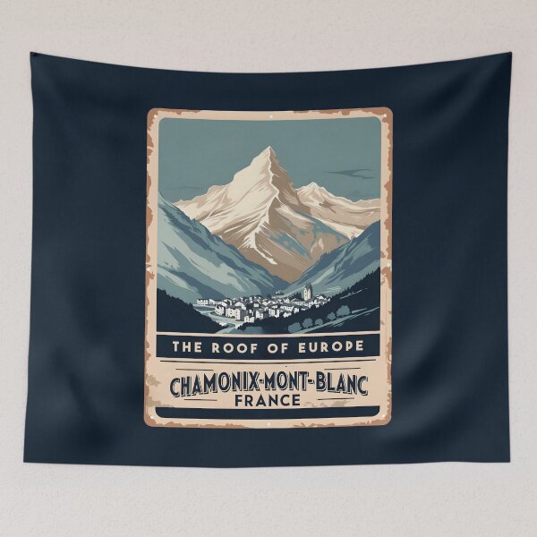 Item preview, A Vintage Travel Art of Chamonix-Mont-Blanc - France  designed and sold by GoodOldVintage.