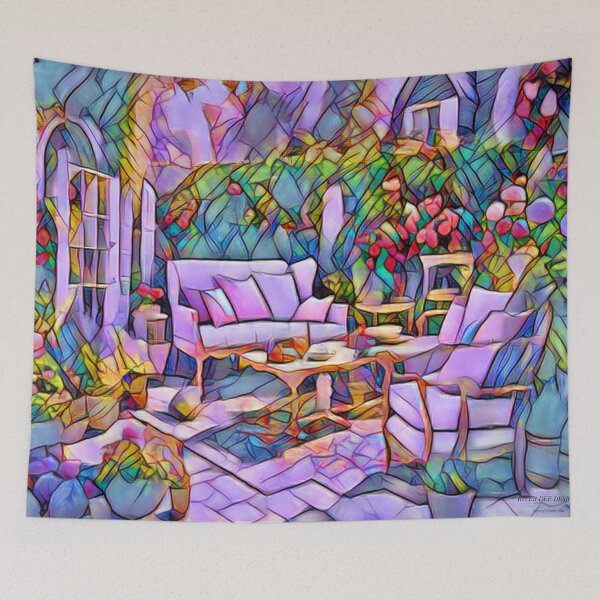 Item preview, Blue Patio designed and sold by RiverDeeDesigns.