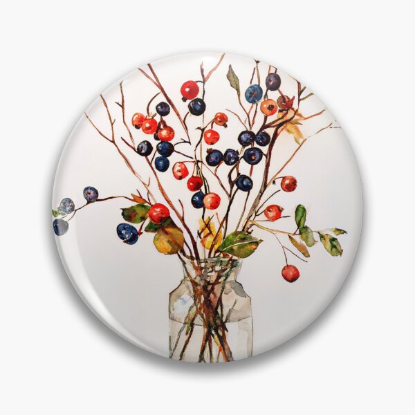 Item preview, Autumn Berries Dance in Crystal Jar designed and sold by Proyava.Art.