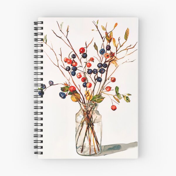 Item preview, Autumn Berries Dance in Crystal Jar designed and sold by Proyava.Art.