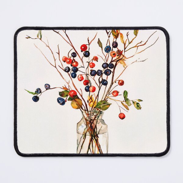 Item preview, Autumn Berries Dance in Crystal Jar designed and sold by Proyava.Art.