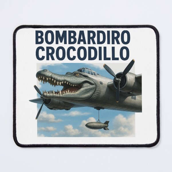 Item preview, Bombardiro Crocodillo Funny Meme designed and sold by XRubicArt.