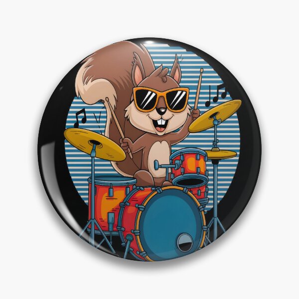 Item preview,  Squirrel Playing Drums designed and sold by box-artshop.