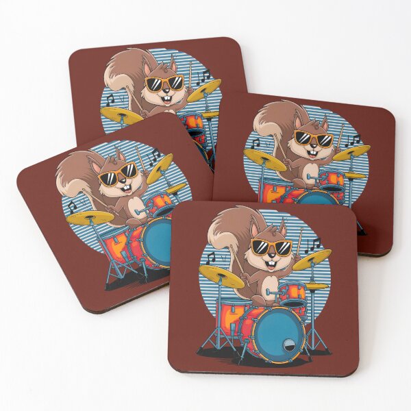 Item preview,  Squirrel Playing Drums designed and sold by box-artshop.