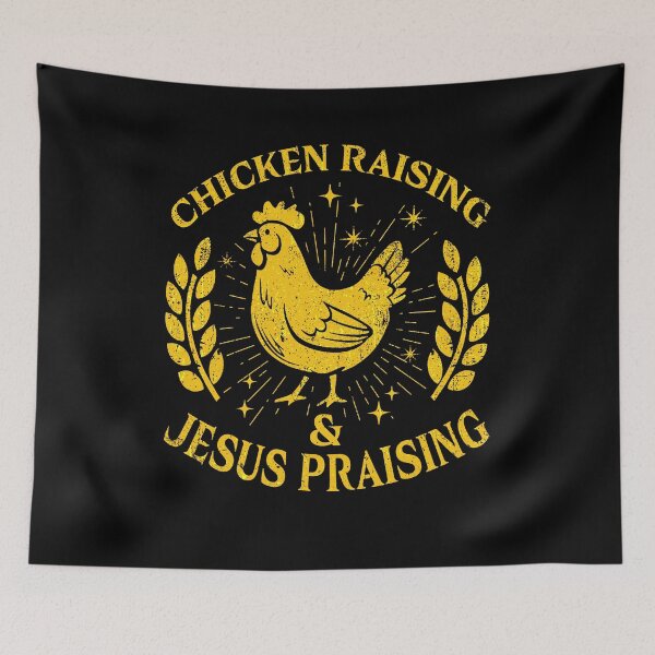 Item preview, Chicken Raising and Jesus Praising Funny Faith Farm Girls designed and sold by MackenzieBin.