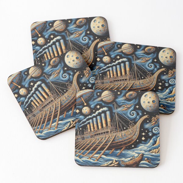 Item preview, Old steamship in space designed and sold by Dogandesighn.