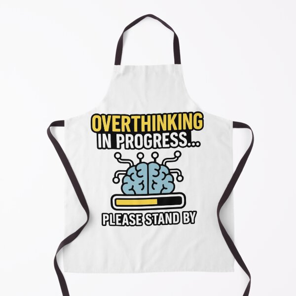 Item preview, Overthinking in Progress – Funny Mental Health Tee designed and sold by siraartwear.