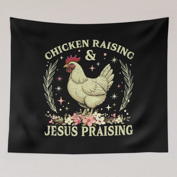 Item preview, Chicken Raising and Jesus Praising designed and sold by MackenzieBin.
