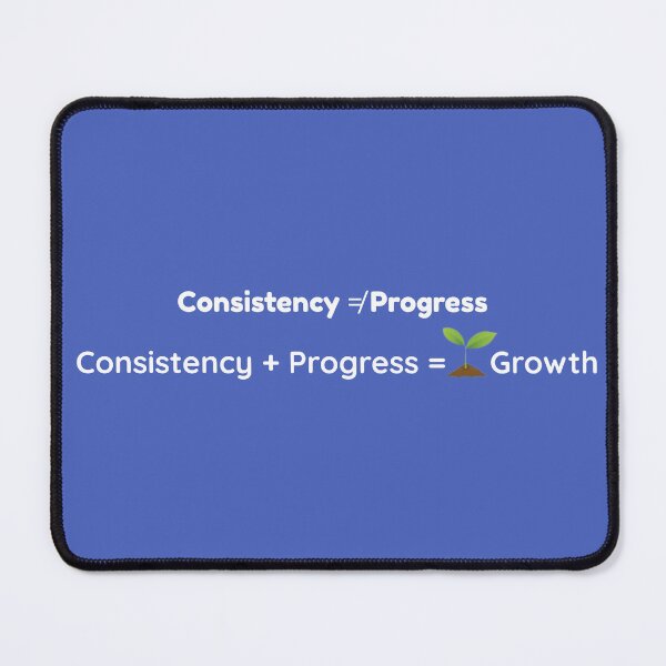 Item preview, Consistency + Progress: White Font designed and sold by GentleGrid.