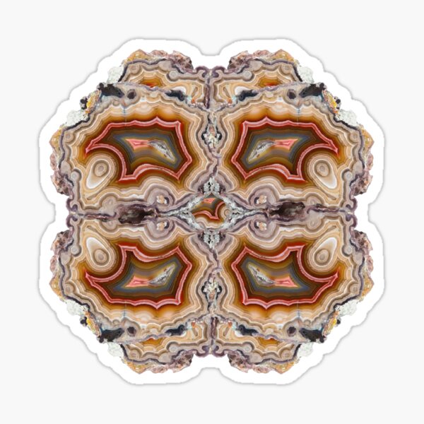 Item preview, Agate Mineral Pattern Orange and Red Geode Art designed and sold by ArtDesignTp.