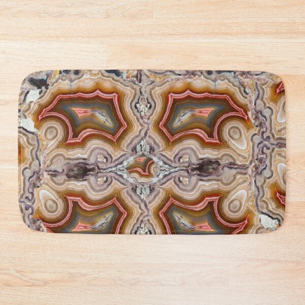 Item preview, Agate Mineral Pattern Orange and Red Geode Art designed and sold by ArtDesignTp.