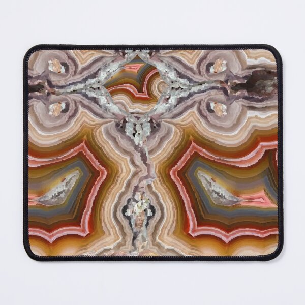 Item preview, Agate Mineral Pattern Orange and Red Geode Art designed and sold by ArtDesignTp.