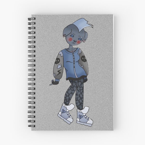 Artikelvorschau, Blauer Hund Goth Mädchen entworfen und verkauft von KaleyKartoons.