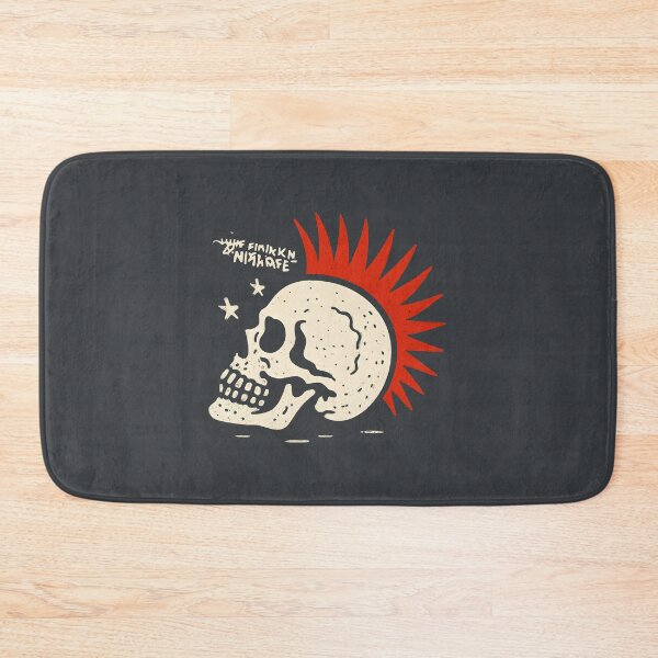 Item preview, Punk Rocker Skull  designed and sold by CreepyCornerArt.