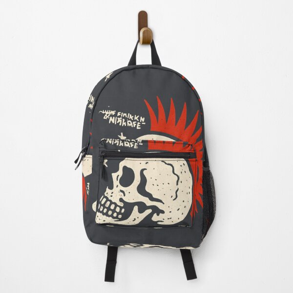 Item preview, Punk Rocker Skull designed and sold by CreepyCornerArt.