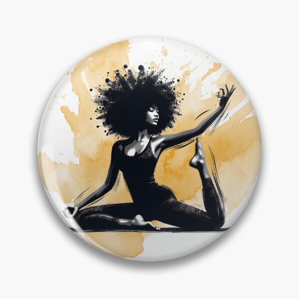 Item preview, Afro Girl in a Yoga Workout 1 designed and sold by Made-by-Gus.