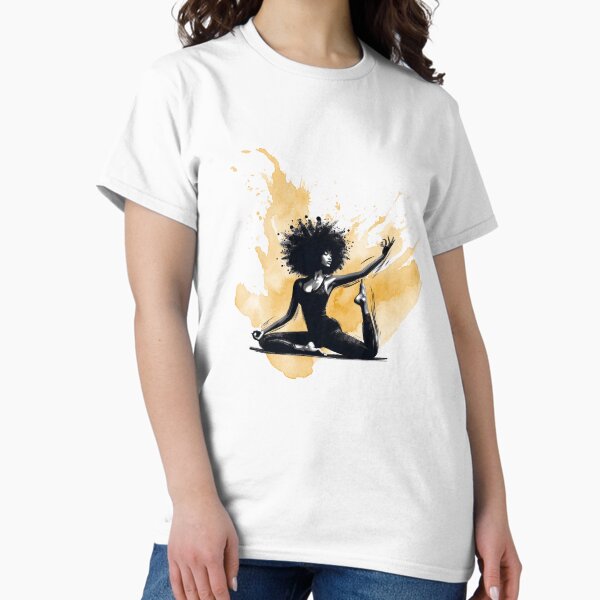 Artikel-Vorschau von Afro Girl in a Yoga Workout 1, designt und verkauft von Made-by-Gus.