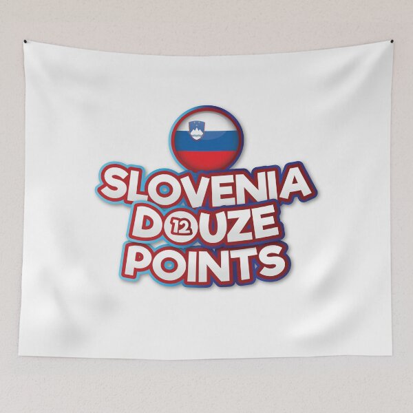 Item preview, Slovenia Douze Points - Eurovision Slovenia - Eurovision Song Contest  - 12 Points - ESC2025 - How Much Time Do We Have Left - Klemen designed and sold by Vision-Tees.