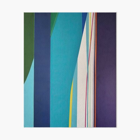 Item preview, Colorful Vertical Geometry with Blue, Green, and Purple Stripes designed and sold by Artbyvo.