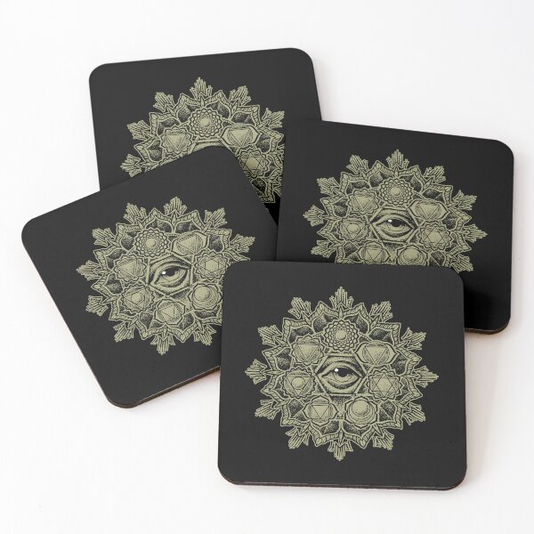 Item preview, Anahata Seven Chakra Flower Mandala - Black gold designed and sold by Roberto Jaras Lira.