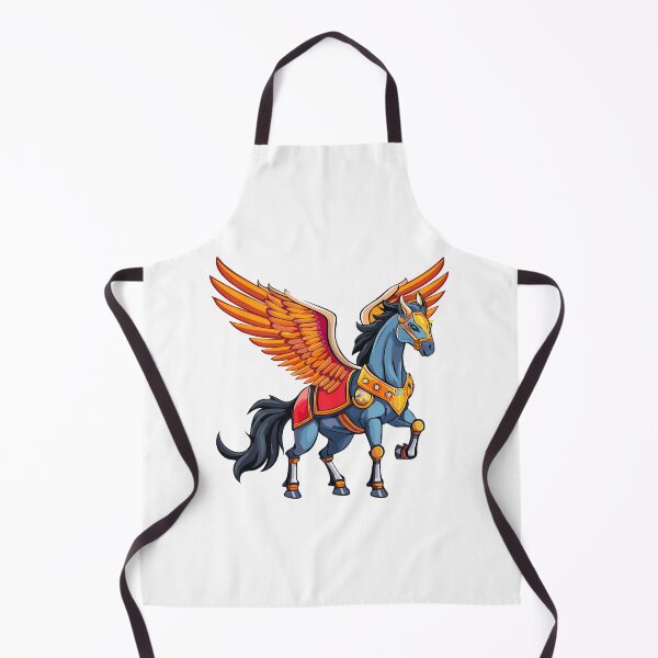 Item preview, Flying pegasus, Cartoon mythical horse with wings, magical horses running, fairy unicorn animal fairytale creature, pegasus winged horse greek mythology, mythical creature of armored pegasus designed and sold by Danler.