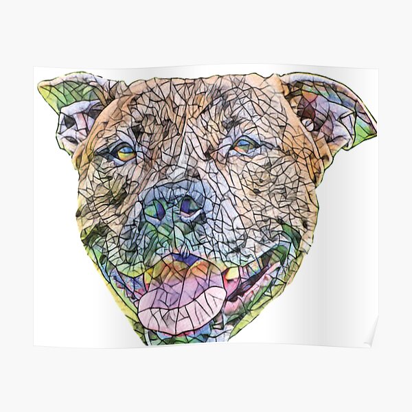 Staffie Wall Art Redbubble