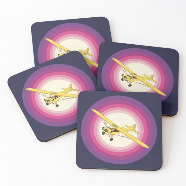 Item preview, Piper Cub Flying at Sunrise Aviation Design designed and sold by skye-studio.