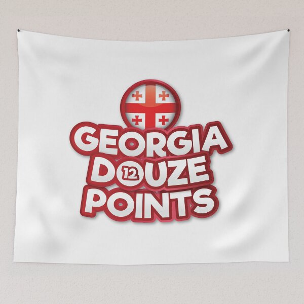 Item preview, Georgia Douze Points - Eurovision Georgia - Eurovision Song Contest  - 12 Points - ESC2025 - Freedom - Mariam Shengelia designed and sold by Vision-Tees.