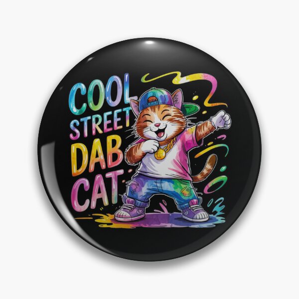 Item preview, Cool Street Dab Cat designed and sold by ImagiSpark Press.