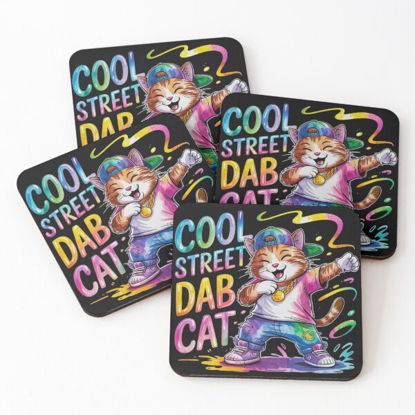 Item preview, Cool Street Dab Cat designed and sold by FurrFunPrints.
