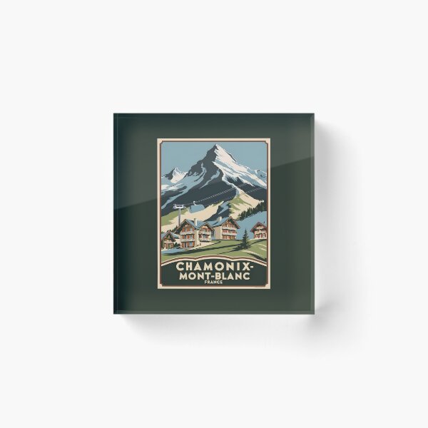 Item preview, A Vintage Travel Art of Chamonix-Mont-Blanc - France  designed and sold by GoodOldVintage.