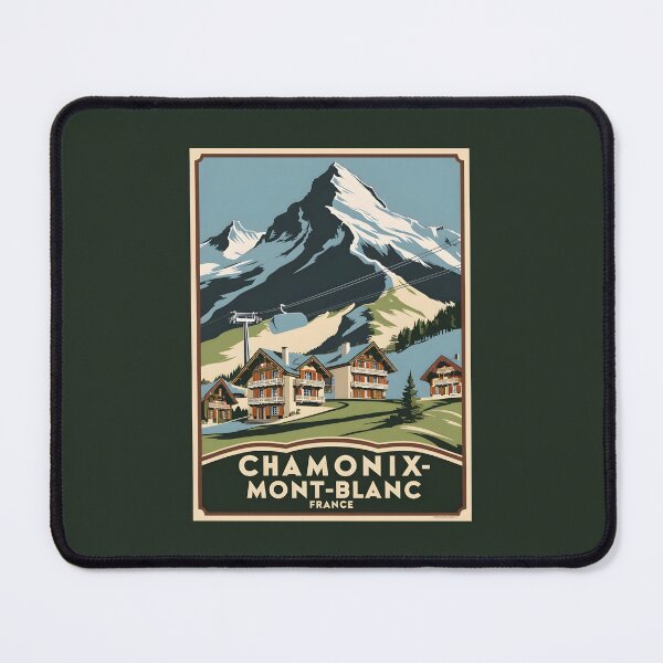 Item preview, A Vintage Travel Art of Chamonix-Mont-Blanc - France  designed and sold by GoodOldVintage.