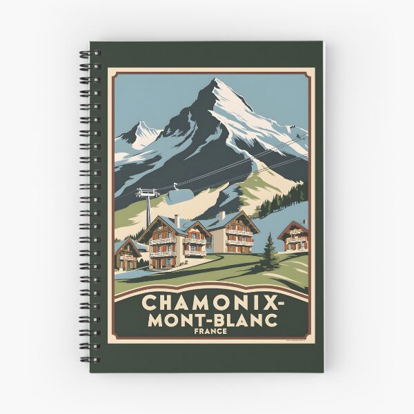 Item preview, A Vintage Travel Art of Chamonix-Mont-Blanc - France  designed and sold by GoodOldVintage.