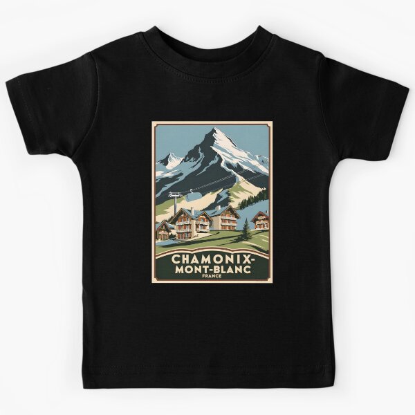 A Vintage Travel Art of Chamonix-Mont-Blanc - France 