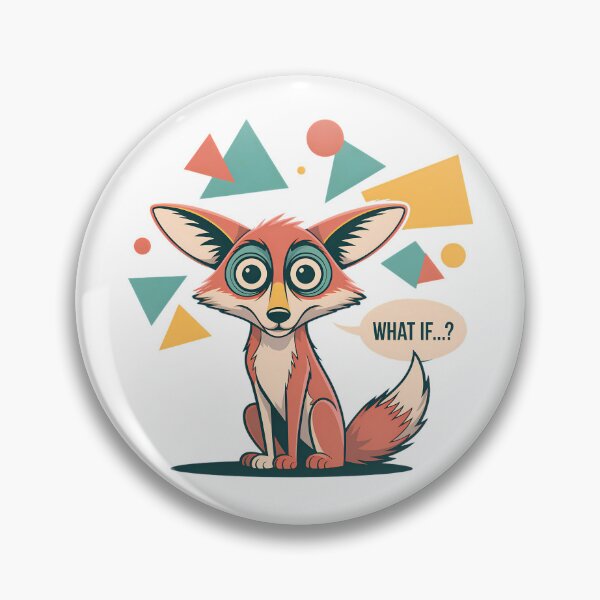 Item preview, Thinking Red Fox With Big Eyes Abstract Composition designed and sold by SurrealArtSzysz.