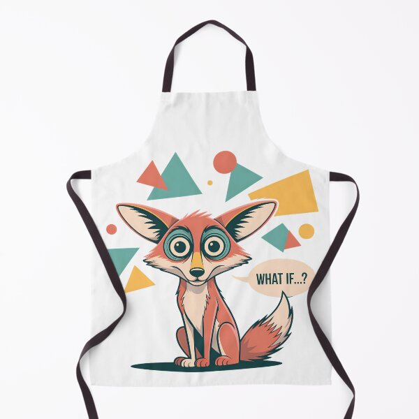 Item preview, Thinking Red Fox With Big Eyes Abstract Composition designed and sold by SurrealArtSzysz.