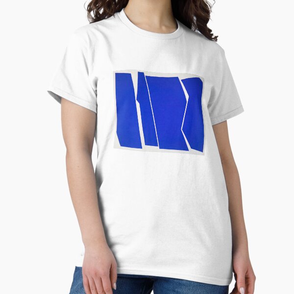 Item preview, Bold Blue Geometric Abstract with Angular Shapes designed and sold by Artbyvo.