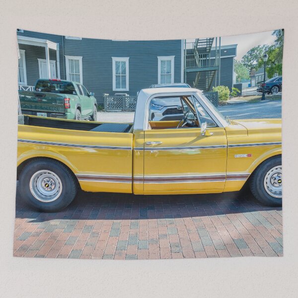 Item preview, 1971 Yellow Chevy Pickup Cheyenne C10 X155 designed and sold by RichFrancoCars.