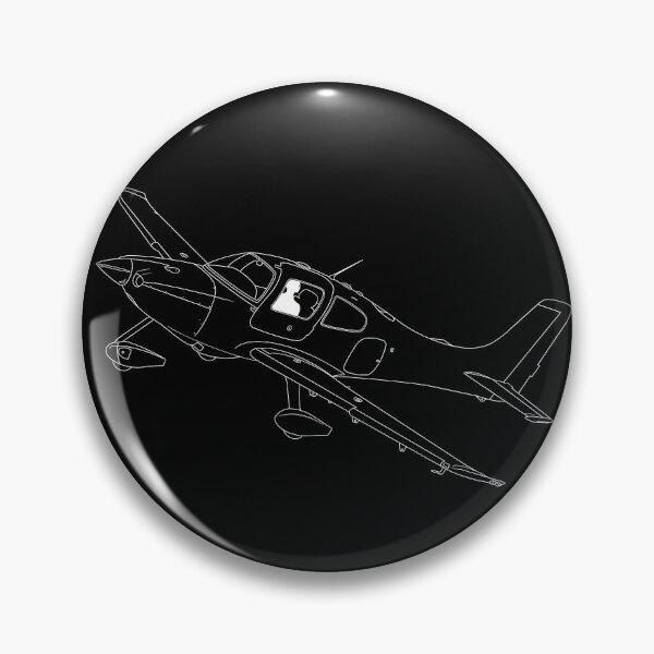 Artikelvorschau, Cirrus SR22 Flugzeugillustration Luftfahrtdesign entworfen und verkauft von skye-studio.
