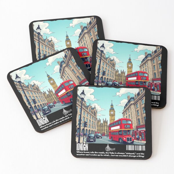 Item preview, Iconic London Street Scene with Big Ben Travel Souvenir designed and sold by chaladin.