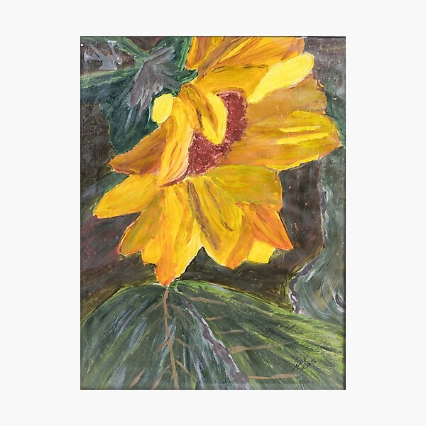 Vista previa del artículo con la obra «Flor amarilla», diseñado y vendido por KGOVDESIGNS.