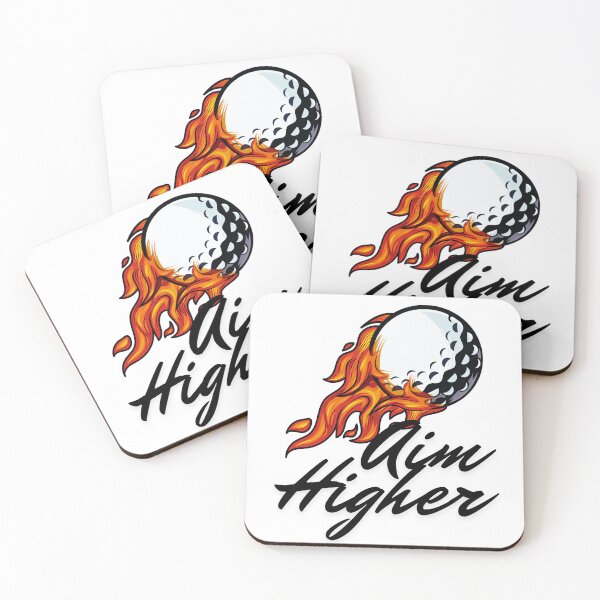 Item preview, Aim Higher - Flaming Golf Ball designed and sold by Oh-Marsha.
