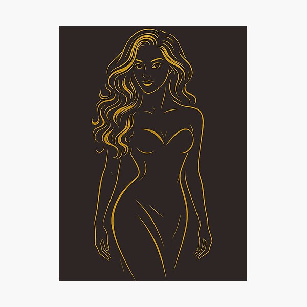 Item preview, sexy woman drawing designed and sold by LonelyGirlShop.