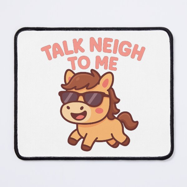 Item preview, alk Neigh To Me – Cute Kawaii Horse Pun designed and sold by Punimalsart.