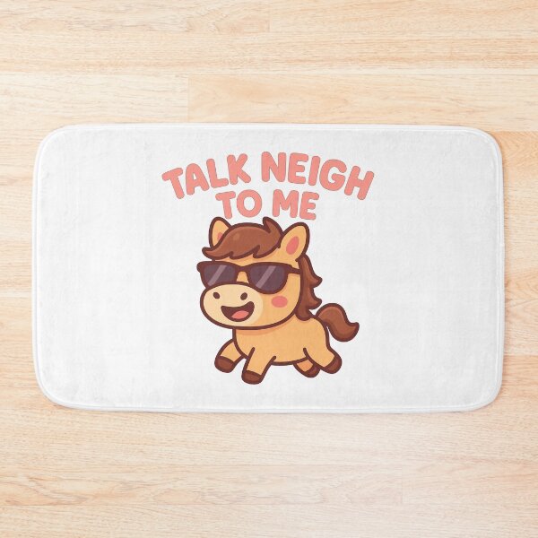 Item preview, alk Neigh To Me – Cute Kawaii Horse Pun designed and sold by Punimalsart.