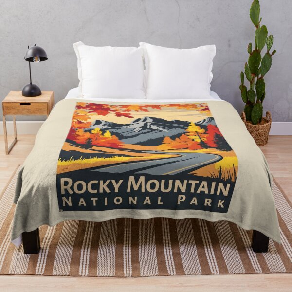 Item preview, A Vintage Travel Art of the Rocky Mountain National Park - Colorado - US designed and sold by GoodOldVintage.