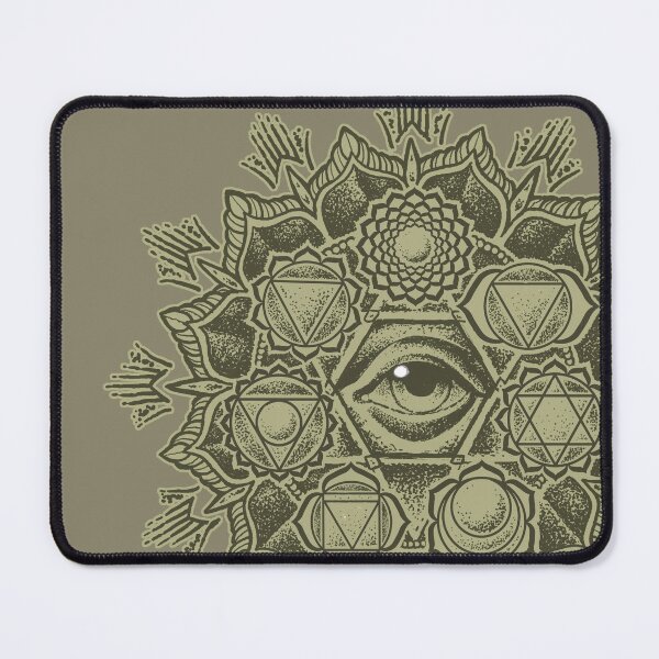 Item preview, Anahata Seven Chakra Flower Mandala - Gold designed and sold by Roberto Jaras Lira.