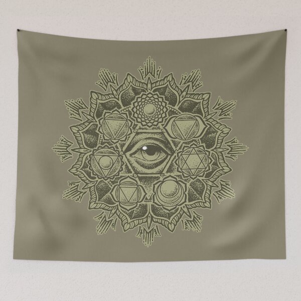Item preview, Anahata Seven Chakra Flower Mandala - Gold designed and sold by Roberto Jaras Lira.