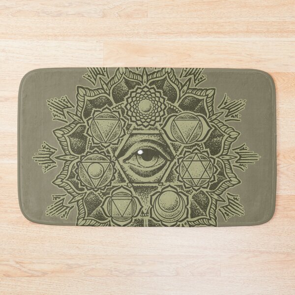 Item preview, Anahata Seven Chakra Flower Mandala - Gold designed and sold by Roberto Jaras Lira.